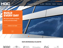 Tablet Screenshot of hgcconstruction.com